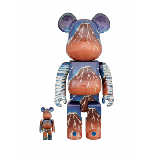 BE@RBRICK x 葛飾北斎「冨嶽三十六景凱風快晴」100％ & 400